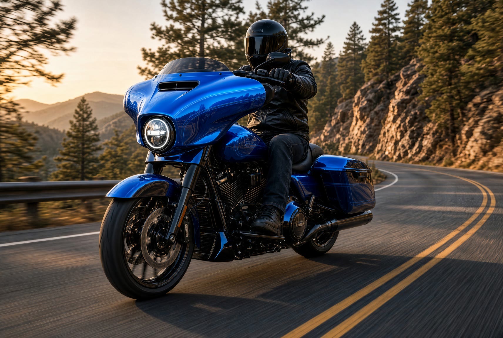Harley Street Glide with Super Shox